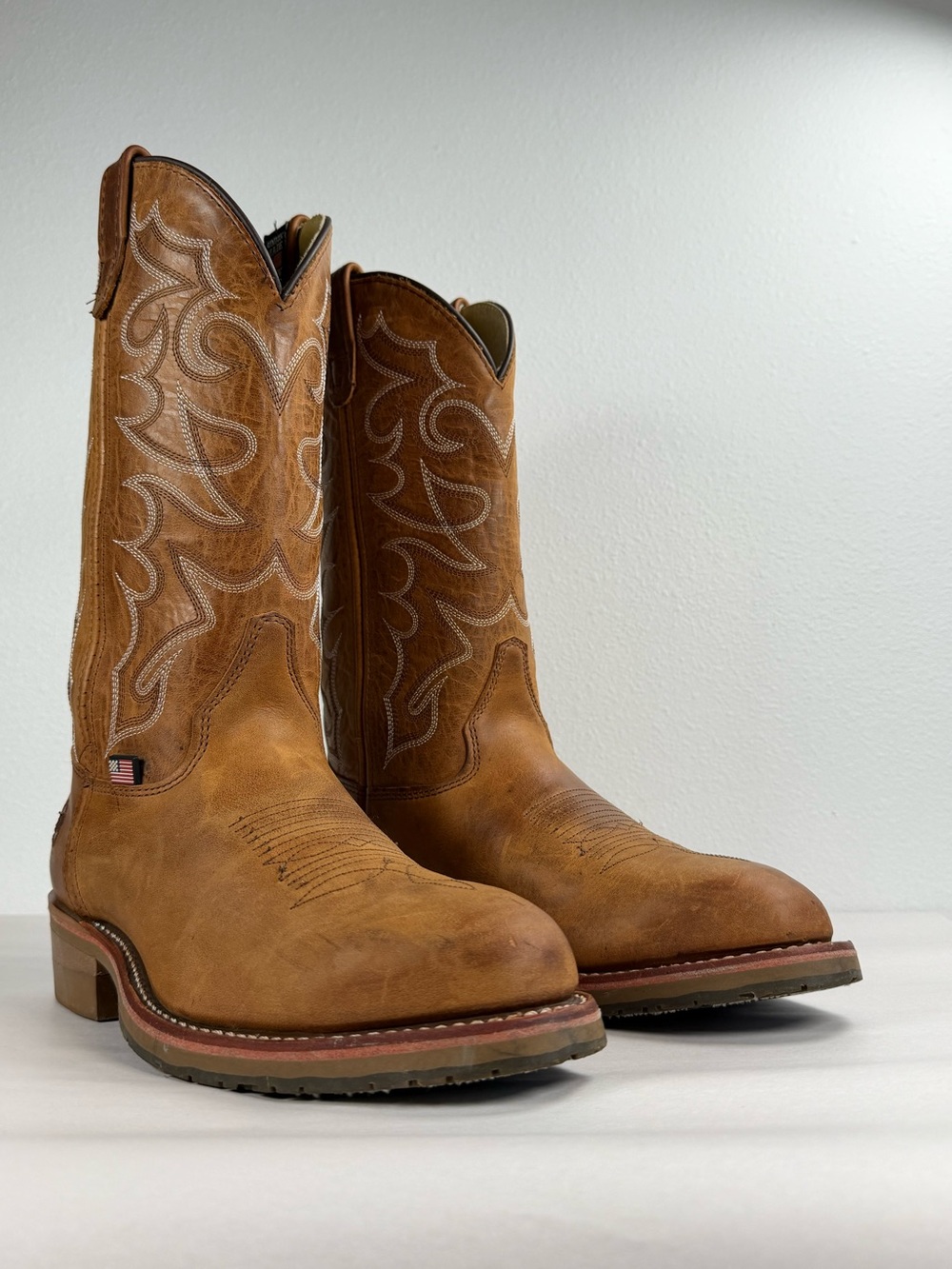 Double H Boots Dylan Men’s Western Work Boots Size 8 EE Steel Toe DH1592 USA